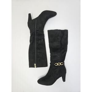 Jones New York Helio Ankle Ornament Dress Boots Black Size 7.5M NWT